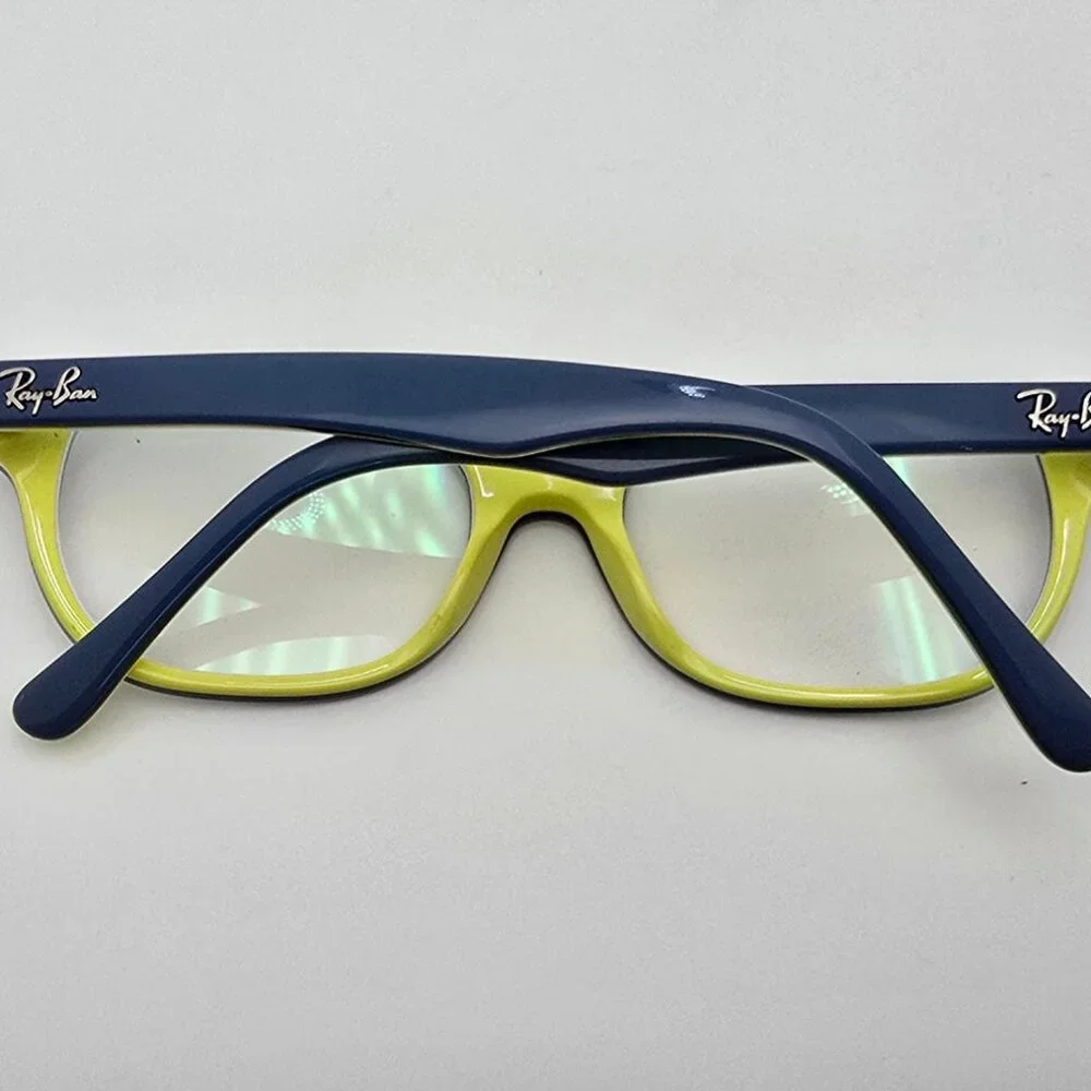 Ray-Ban RB1555 3819 Top Blue on Yellow Kids Eyeglasses Frame w/ Flexhinge 48mm